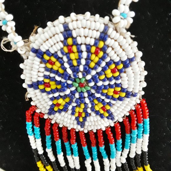 Traditional Vintage Native American Hand-Crafted Star Necklace - Unisex - Picture 2 of 5